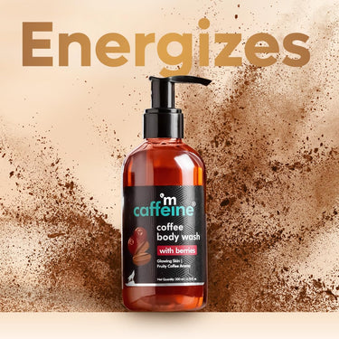 mcaffeine Coffee Body Wash With Berries | De-Tan & Deep Cleansing Shower Gel | Enriched With Vitamin C |For All Skin Types | For Both Men & Women - 200Ml